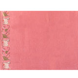 Thulian Pink Floral Tissue Silk Saree