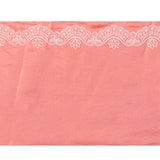 Peach Pink Floral Embroidered Silk Blend Saree