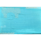 Turquoise Satin Saree With Sequin Booti And Scalloped Border