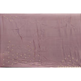 Mauve Pink Hand Embroidered Saree With Floral Sequin Border