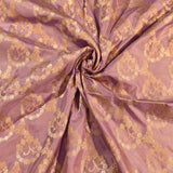 Mauve Purple Gold Zari Floral Jaal Pure Silk Banarasi Saree