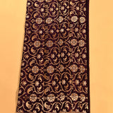 Dark Purple Dual Tone Zari Floral Jaal Pure Silk Banarasi Saree