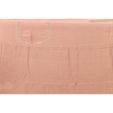 Peach Hand Embroidered Silver Stone Scalloped Dual Border Saree