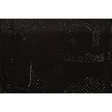 Black Georgette Saree With Hand Embroidered Sequin Rose Motifs