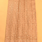 Peach Copper Zari All-Over Floral Jaal Pure Silk Banarasi Saree With Self Woven Pallu