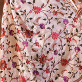 White Embroidered Tissue Silk Saree