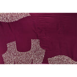 Maroon Hand Embroidered Georgette Saree With Heavy Sequin Rose Border