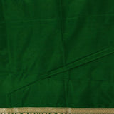 Yellow & Green Gold Zari Floral Jaal Pure Silk Banarasi Saree With Contrast Green Pallu
