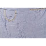 Grey Hand Embroidered Saree With Multi-Row Sequin Border