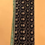 Black & Teal Gold Zari Floral Butti Pure Silk Banarasi Saree With Contrast Teal Pallu