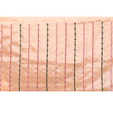 Pastel Cream Floral Silk Saree