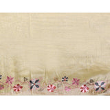 Soft Green Floral Tissue Silk Saree