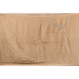 Tan Hand Embroidered Silver Floral Vine Saree