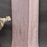 Blush Pink Hand Embroidered Gold Sunburst Floral Saree