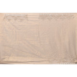 Beige Champagne Organza Hand Embroidered Sequin Fern Border Saree