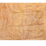 Gold Ombre Saree With All-Over Tikki Work And Scalloped Border