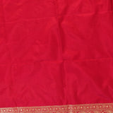 Mustard & Red Gold Zari Floral Jaal Pure Silk Banarasi Saree With Contrast Red Pallu