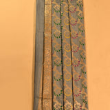 Grey Gold Zari Meenakari Jaal Pure Silk Banarasi Saree With Dense Floral Zari Pallu