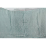 Dusty Blue Hand Embroidered Georgette Saree With Floral Creeper Work