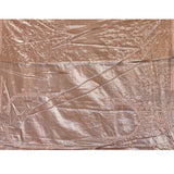 Bronze Copper Saree With All-Over Tikki Work And Scalloped Geometric Border