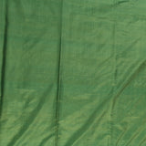 Teal Green Gold Zari Geometric Trellis Jaal Pure Silk Banarasi Saree With Floral Bouquet Pallu
