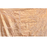 Gold-Silver Ombre Saree With All-Over Stonework And Scalloped Border