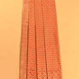 Coral Copper Zari Geometric Trellis Jaal Pure Silk Banarasi Saree With Dense Floral Pallu