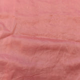 Coral Pink Hand Embroidered Pearl Teardrop Border Saree