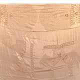 Champagne Beige Saree With All-Over Hand Embroidered Floral Buttis