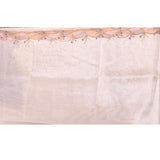 Artistic Cream With Fish And Floral Motifs Chanderi Saree