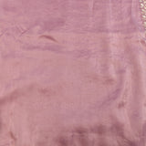 Dusty Mauve Georgette Saree With Hand Embroidered Pearl Medallion Border