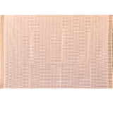 Charming Cream With All Over Floral Jaal And Checks Linen Saree