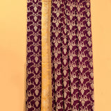 Deep Maroon Pure Silk Banarasi Saree With Gold Zari Floral Jaal And Contrast Pallu