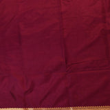 Burgundy Gold Zari Floral Vase All Over Pure Silk Banarasi Saree With Dense Woven Pallu
