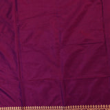 Royal Purple Gold Zari Floral Jaal Pure Silk Banarasi Saree With Arch Floral Bouquet Pallu