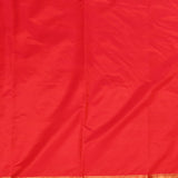 Classic Red Gold Zari Floral Jaal Pure Silk Banarasi Saree With Large Kalash Pallu