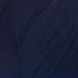 Royal Navy Blue Gold Zari Diagonal Floral Stripe Pure Silk Banarasi Saree With Dense Floral Jaal Pallu