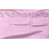 Lavender With Cutwork Lace Border And Bird Embroidery Tissue Silk Saree