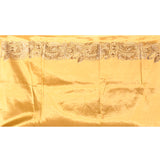 Peach Pink Tissue Silk Saree With Floral Embroidery And Sequin Work