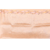 Refined Beige With Floral And Heritage Temple Motifs Chanderi Saree