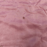 Mauve Pink Organza Saree With Hand Embroidered Floral Booti And Antique Gold Leaf Border