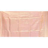 Champagne Gold With Striped Zari Weave Kanjivaram Tissue Saree