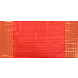 Purple With Gold Zari Border & Maroon Pallu Kanjivaram Silk Saree
