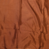 Chocolate Brown Copper Zari Floral Jaal Pure Silk Banarasi Saree With Heavy Woven Border