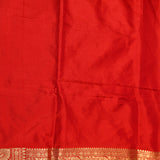 Red Gold Zari Floral Jaal Pure Silk Banarasi Saree With Heavy Woven Border