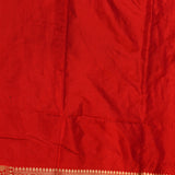 Red Gold Zari Floral Jaal Pure Silk Banarasi Saree With Heavy Woven Border