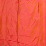 Rust Orange Gold Zari All Over Floral Jaal Pure Silk Banarasi Saree With Heavy Zari Border