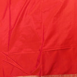 Red Gold Zari All Over Checks Floral Jaal Pure Silk Bridal Banarasi Saree With Heavy Zari Border