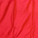Red Gold Zari Diagonal Stripe Floral Jaal Pure Silk Banarasi Saree With Heavy Zari Border