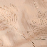 Peach Embellished Foil Work Designer Saree
